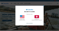 Desktop Screenshot of columbiasportswear.ch