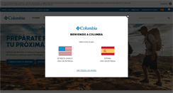Desktop Screenshot of columbiasportswear.es